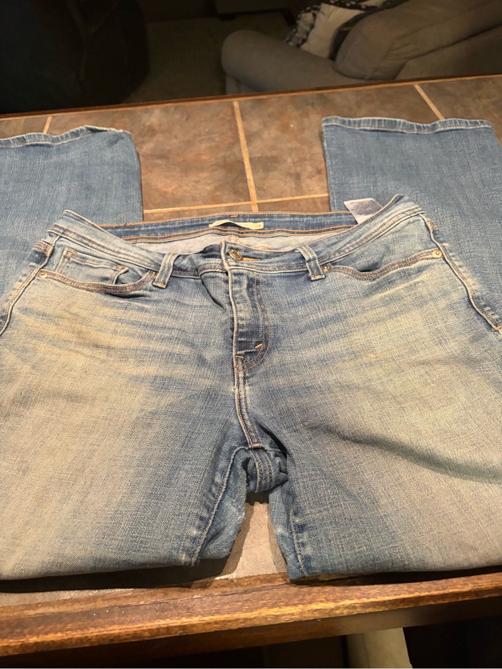 Levi's 529  curvy Light Blue bootcut Jeans - size 14